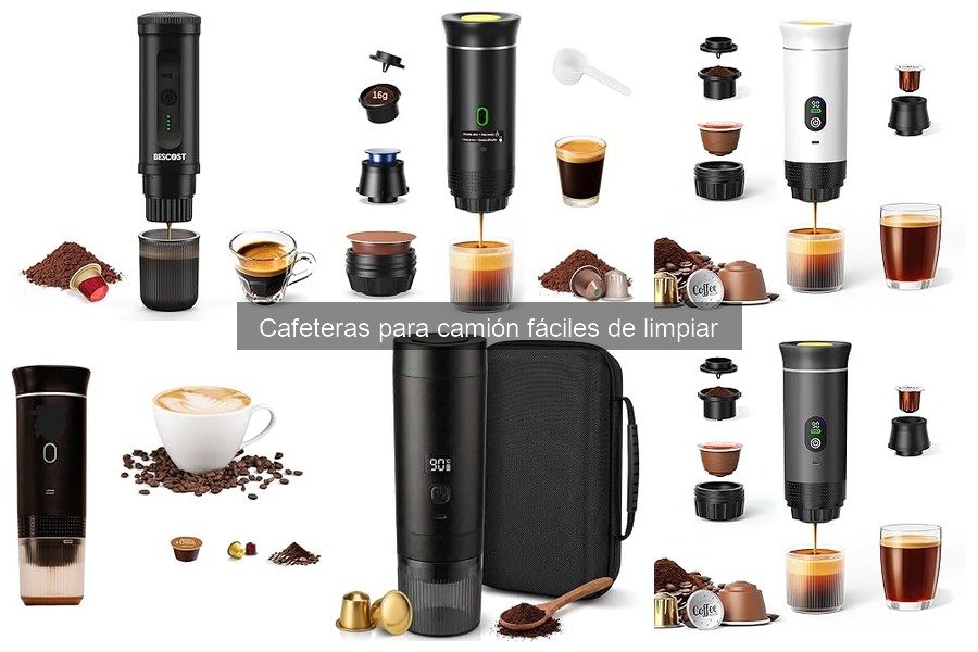Alternativas a cafeteras para camión fáciles de limpiar