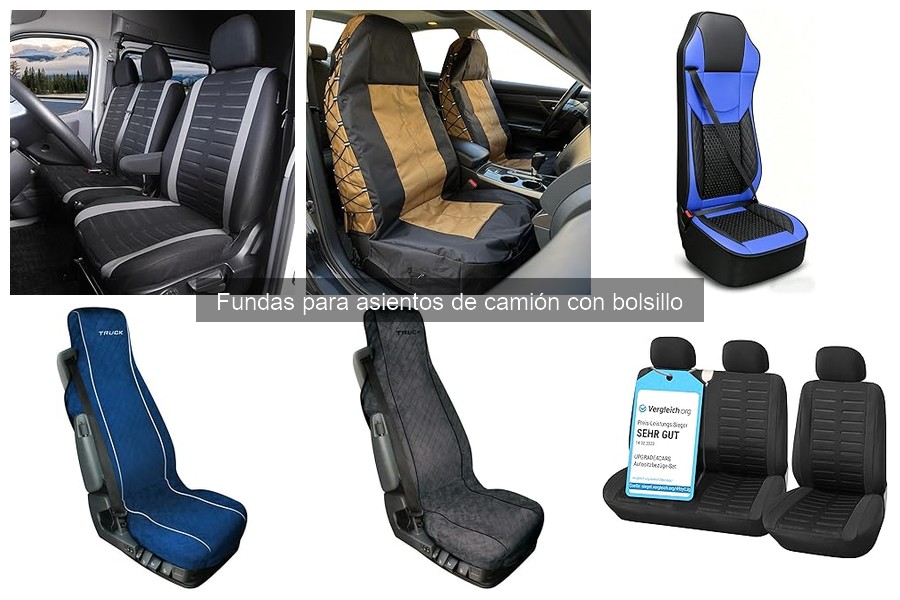 Alternativas a fundas para asientos de camión con bolsillo