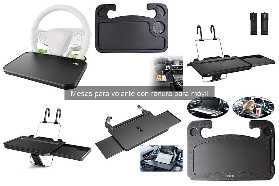 Alternativas a la mesa para volante con ranura para móvil