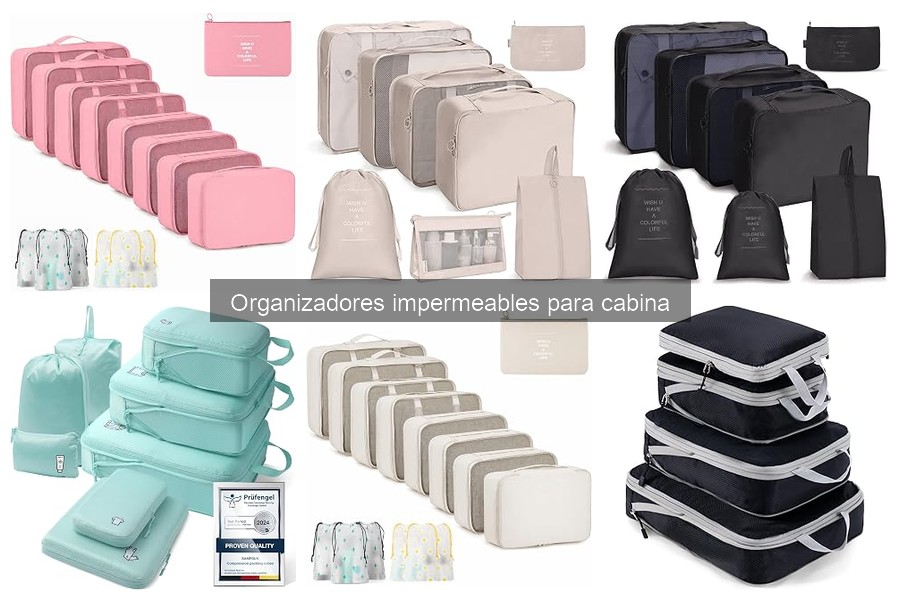 Alternativas a organizadores impermeables para cabina