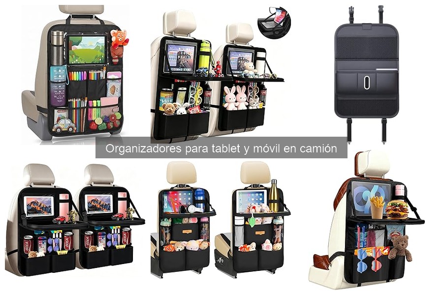 Alternativas a organizadores para tablet y móvil en camiones
