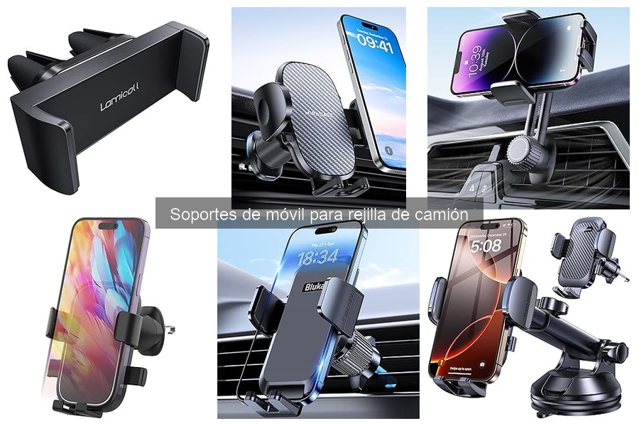 Alternativas a Soportes de Móvil para Rejilla de Camión