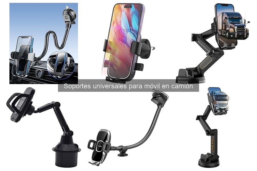 Alternativas a soportes universales para móvil en camión