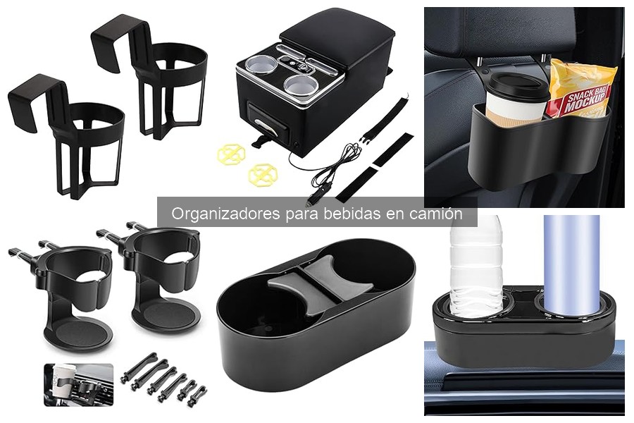 Alternativas creativas a organizadores de bebidas para camiones