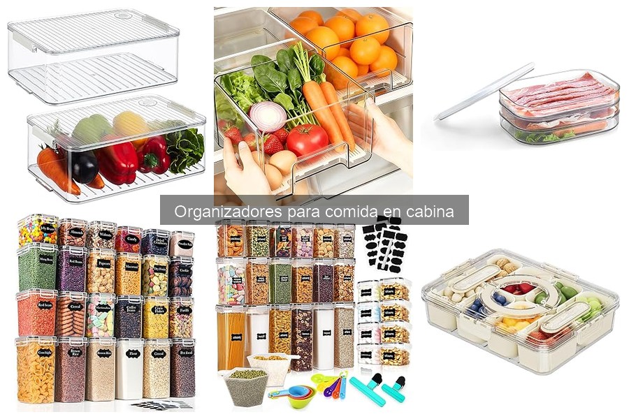 Alternativas creativas a organizadores para comida en cabina