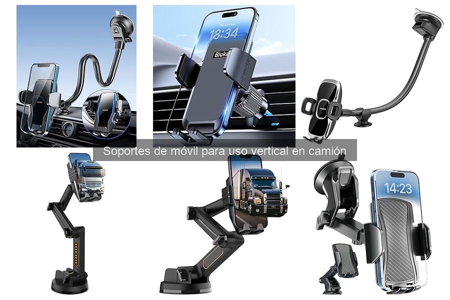 Alternativas innovadoras a soportes de móvil en camión
