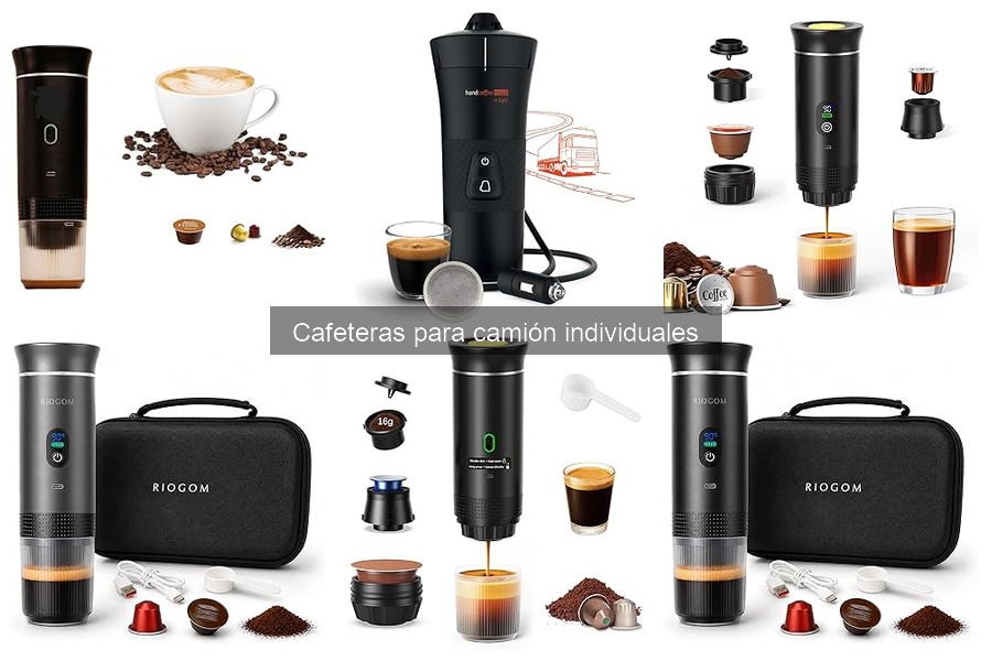 Cafeteras individuales para camión: funciones y características