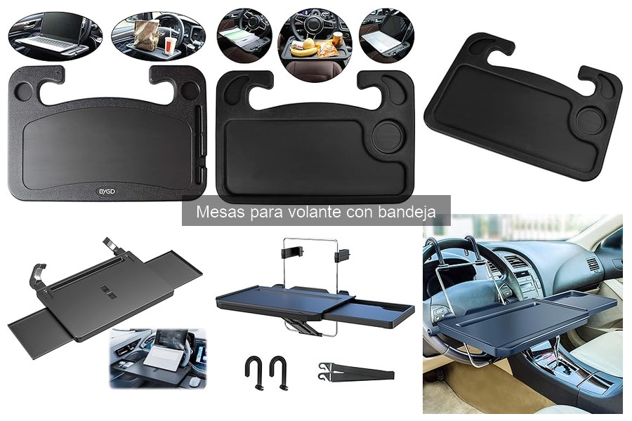 Características clave de mesas para volante con bandeja