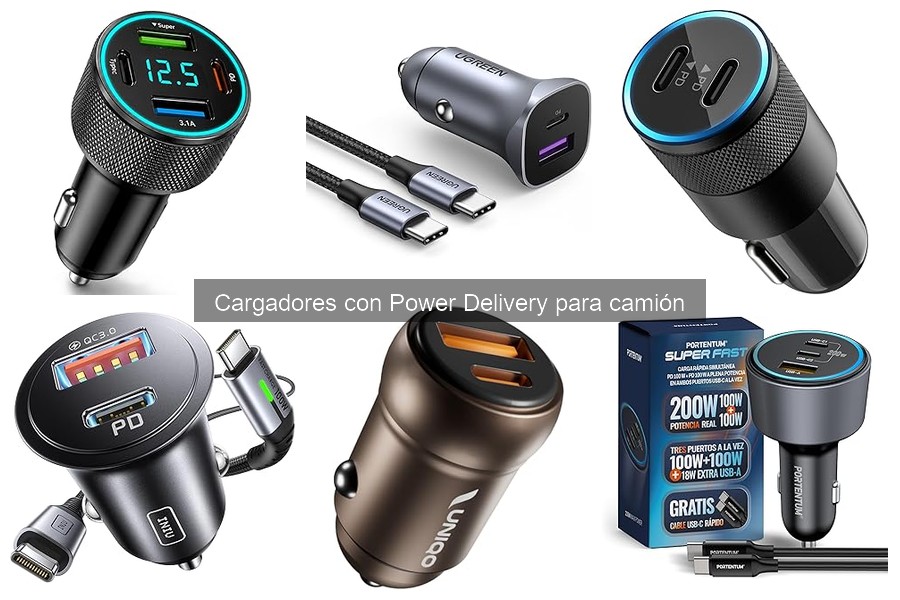 Cargadores Power Delivery para camión: Cómo elegir el correcto