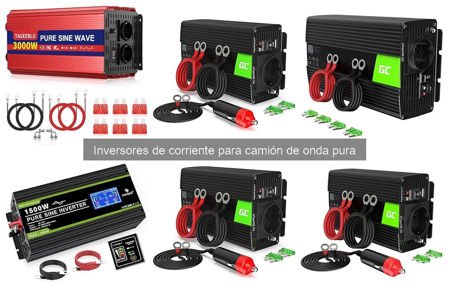 ¿Cómo afecta un inversor de onda pura a la batería del camión?