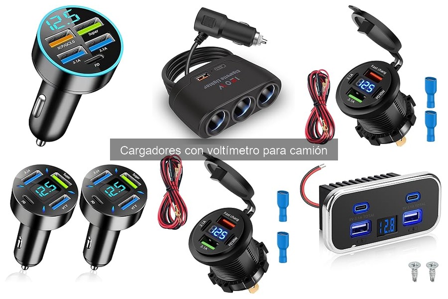 Cómo instalar un cargador con voltímetro en un camión