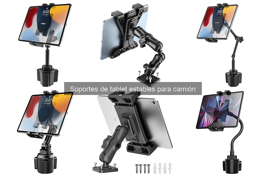 Cómo instalar un soporte de tablet en un camión