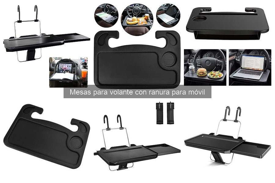 Cómo instalar una mesa para volante con ranura para móvil