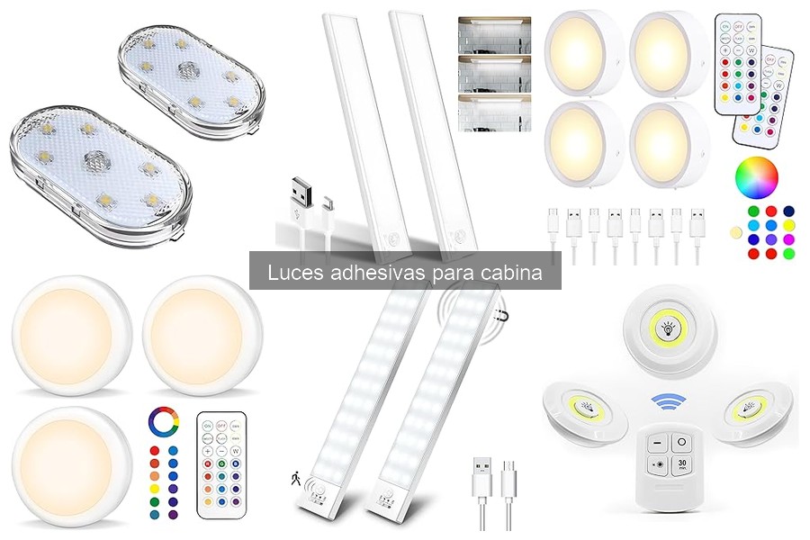 Cómo mantener las luces adhesivas para cabina en buen estado