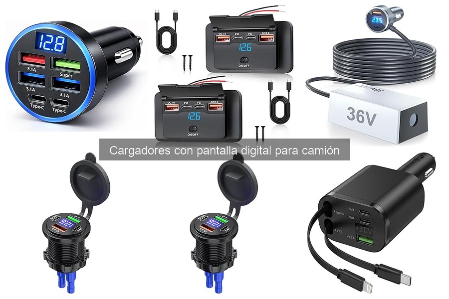 Cómo usar cargadores con pantalla digital en camiones