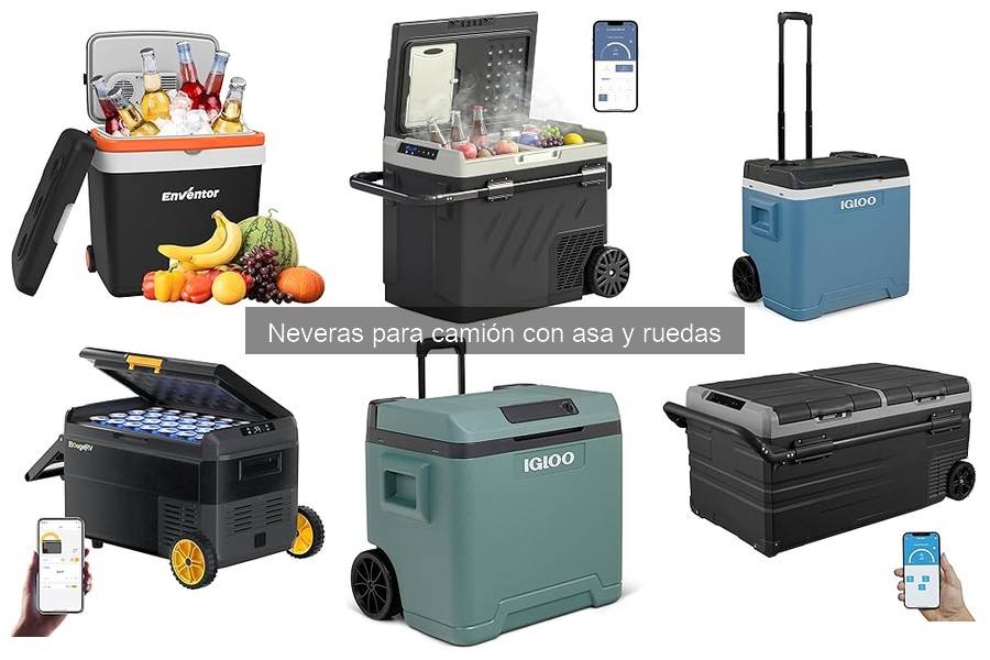 Cómo usar una nevera para camión con asa y ruedas