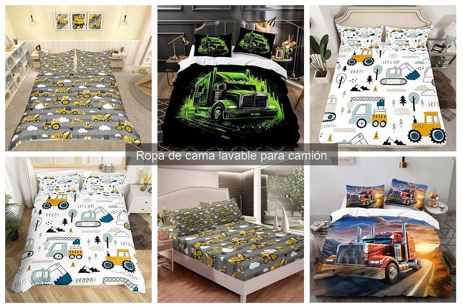 Cómo usar y cuidar la ropa de cama lavable para camiones