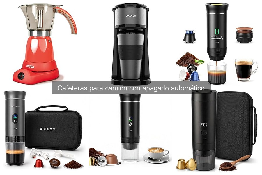 Comparativa Cafeteras para Camión con Apagado Automático