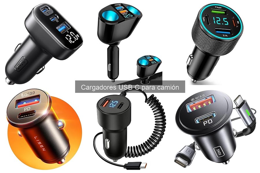 Comparativa de Cargadores USB C para Camiones: Mejores Marcas