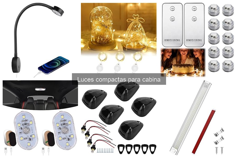 Comparativa de Luces Compactas para Cabina: Marcas y Modelos