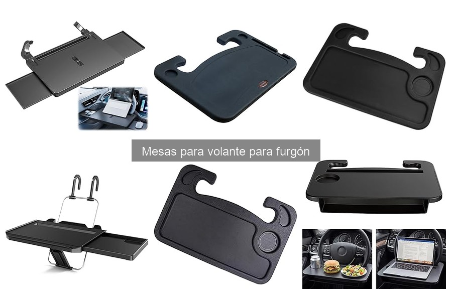 Comparativa de materiales en mesas para volante para furgón
