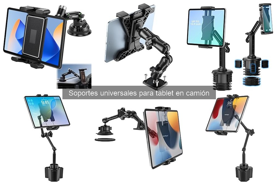 Comparativa de soportes universales para tablet en camión