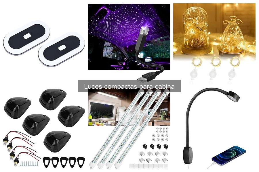 Comparativa Luces Compactas LED vs Halógenas para Cabina
