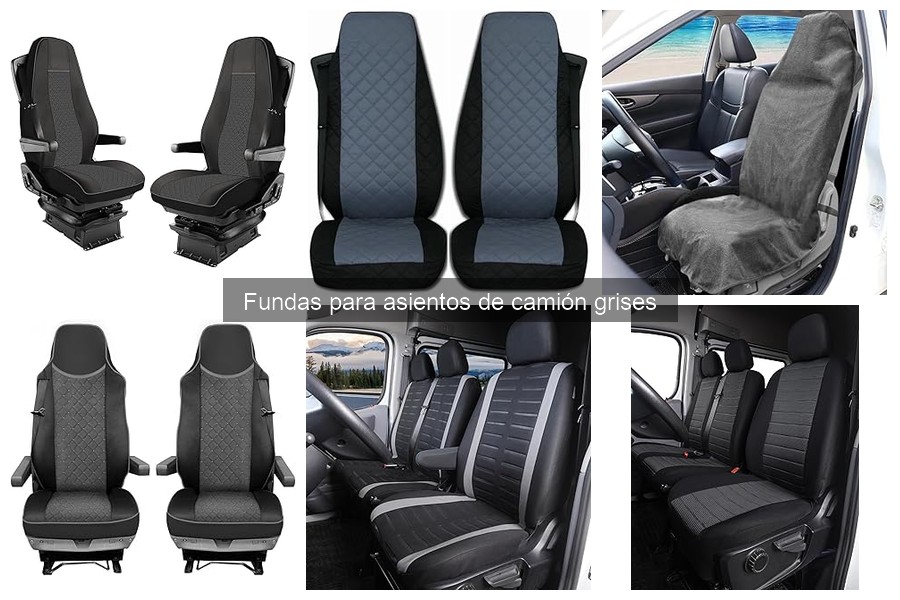Dónde comprar fundas para asientos de camión grises a buen precio
