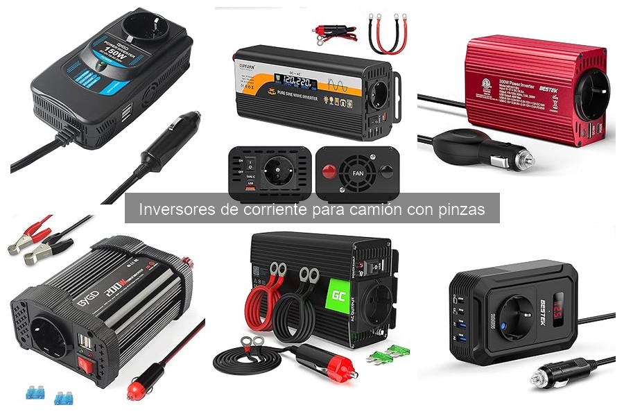 Dónde comprar un inversor de corriente con pinzas para camión