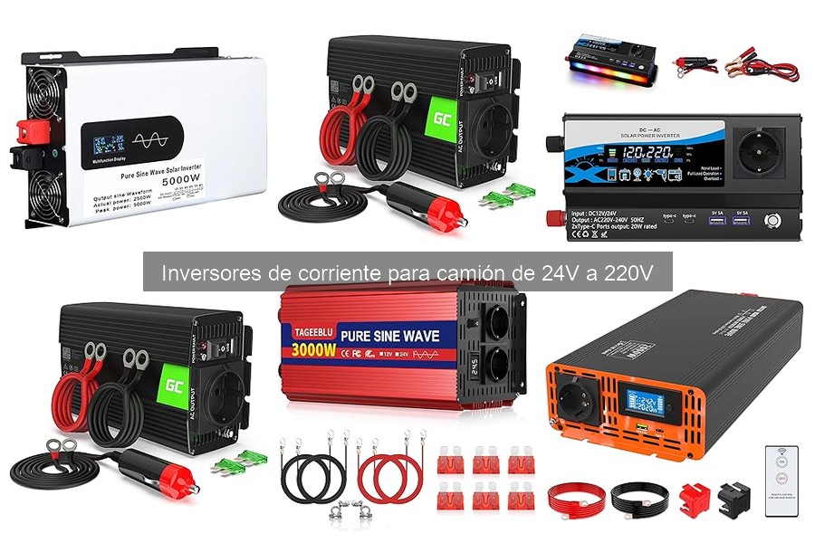 Dónde comprar un inversor de corriente para camión de 24V a 220V