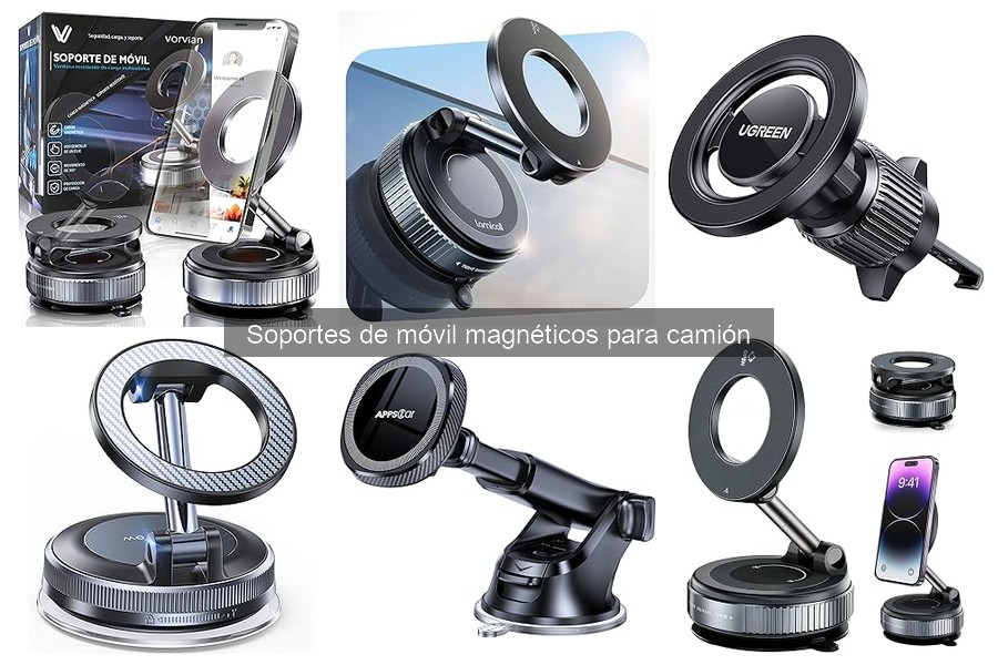 Durabilidad de soportes magnéticos para móvil en camiones