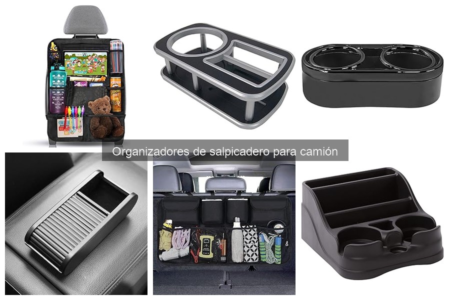 Elige el organizador de salpicadero ideal para tu camión