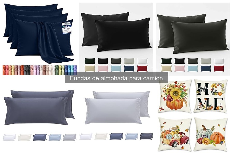 Fundas de almohada para camión personalizadas y cómodas