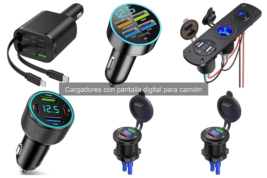 Instalación de Cargadores con Pantalla Digital para Camión