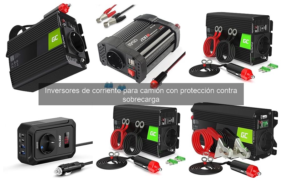 Inversores de corriente para camión: protección contra sobrecarga