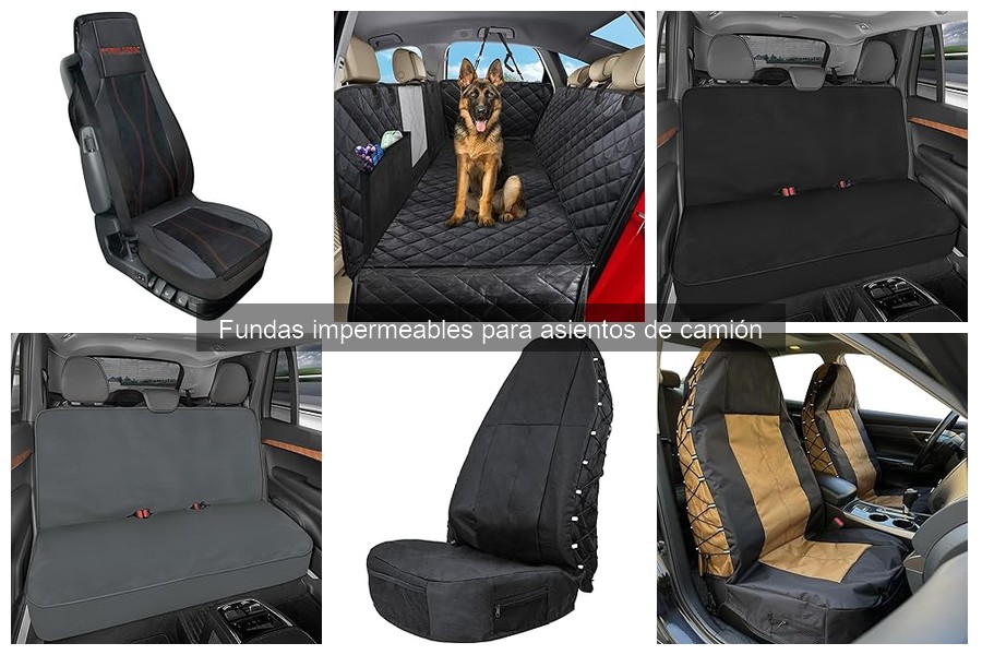 Mantenimiento de fundas impermeables para asientos de camión