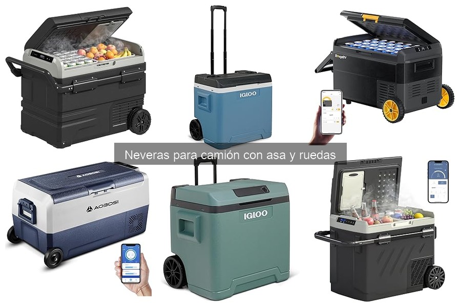 Mantenimiento de neveras para camión con asa y ruedas