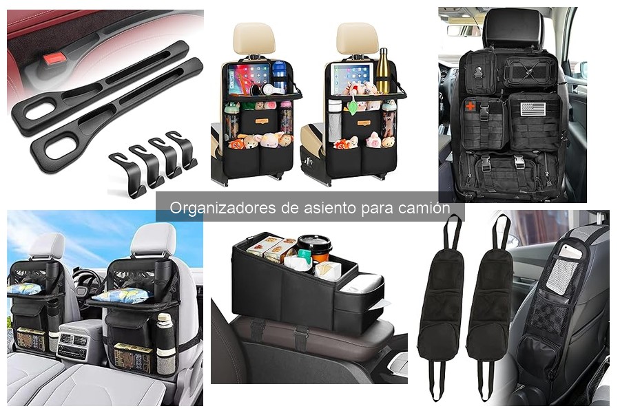 Mantenimiento y limpieza de organizadores de asiento para camión