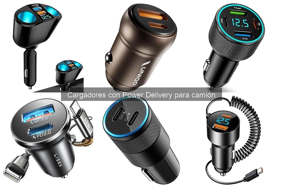 Mejores Cargadores con Power Delivery para Camiones