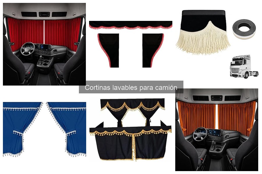 Mejores cortinas lavables para camiones según uso