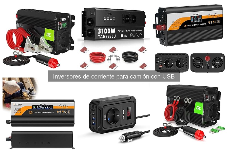 Mejores inversores de corriente para camiones con USB 2023