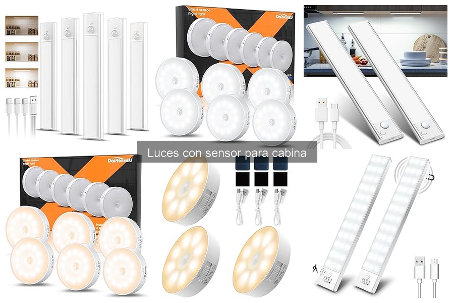 Mejores luces con sensor para cabina: comparativa de marcas