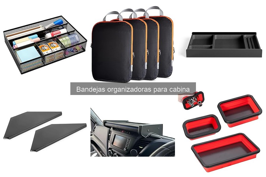 Mejores materiales para bandejas organizadoras de cabina