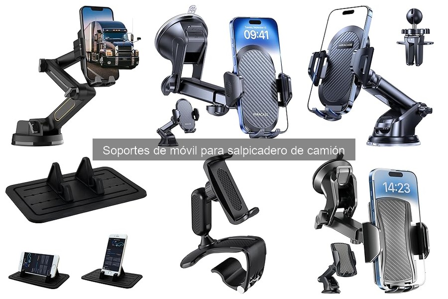 Mejores soportes de móvil para salpicadero de camión 2023