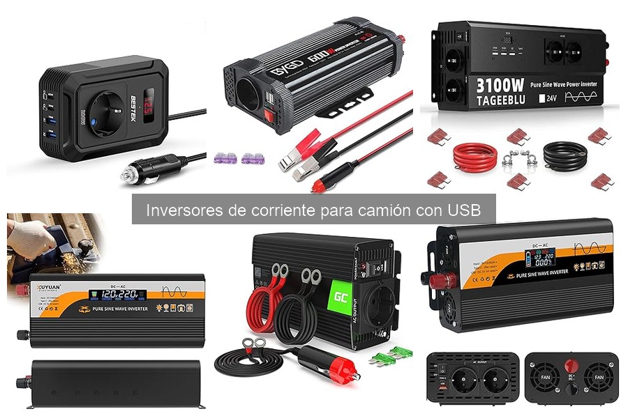 Ofertas en inversores de corriente para camiones con USB