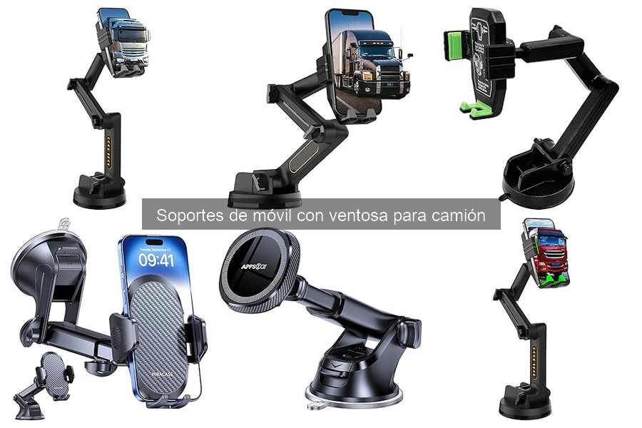 Opiniones sobre soportes de móvil con ventosa para camiones