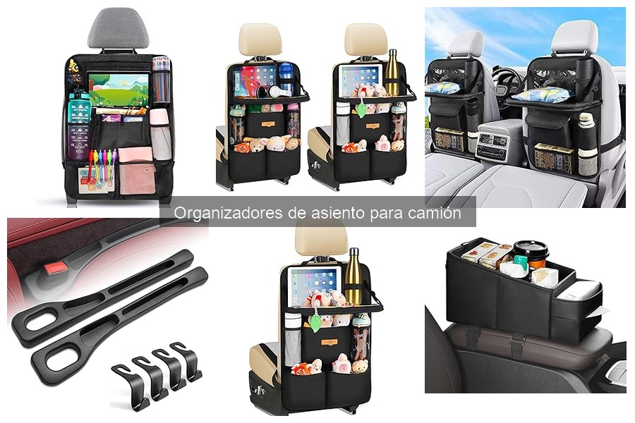 Problemas comunes con organizadores de asiento para camión