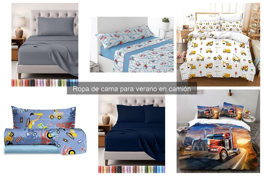 Problemas comunes con ropa de cama en camiones en verano