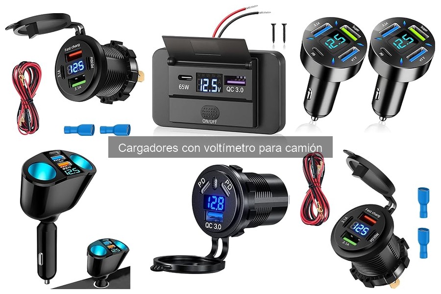 ¿Qué es un cargador con voltímetro para camión?