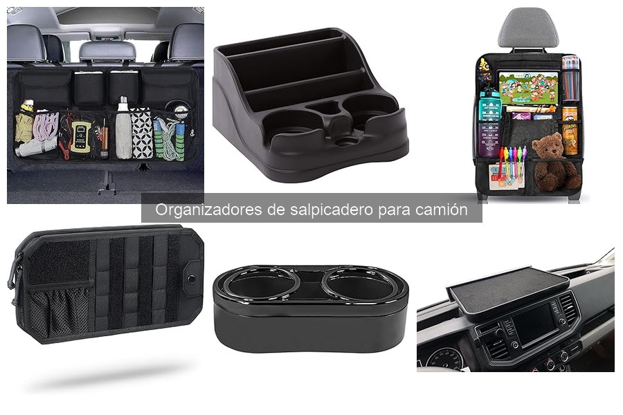 ¿Qué es un organizador de salpicadero para camión?